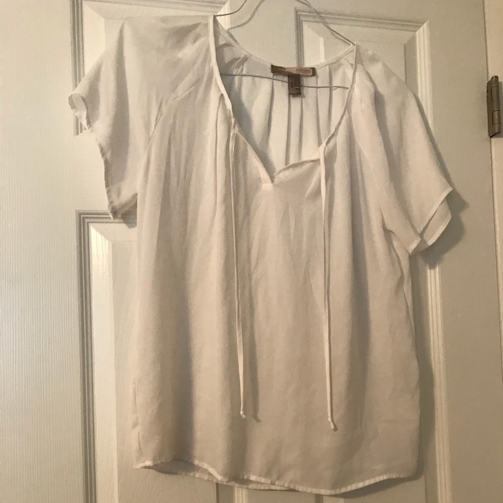 sheer white top